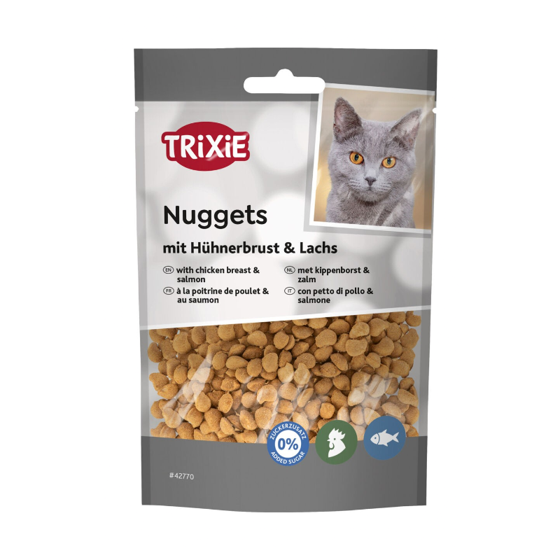 TRIXIE Nuggets przysmak dla kota pierś z kurczaka i łosoś 50g