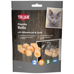 TRIXIE Premio Rolls przysmak dla kota pierś z kurczaka i łosoś 50g
