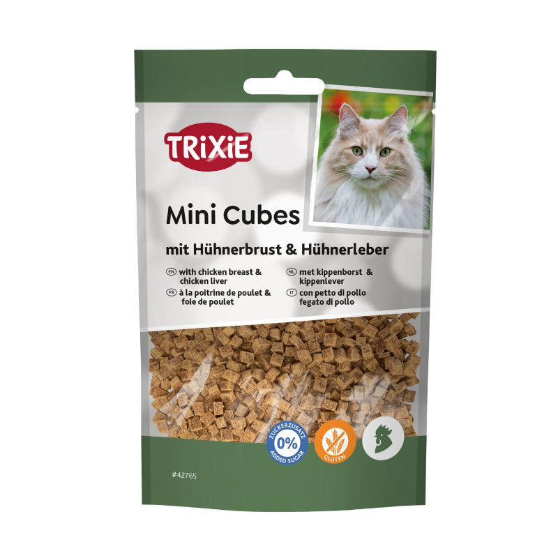 TRIXIE Mini Cubes przysmak dla kota pierś i wątróbka z kurczaka 50g