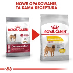 ROYAL CANIN CCN Medium Dermacomfort 12kg PROMO Krótki termin