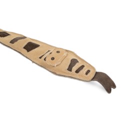 BARRY KING Zabawka dla psa wąż skórzany z piszczałką