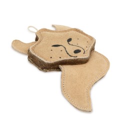 BARRY KING Zabawka dla psa lis skórzany