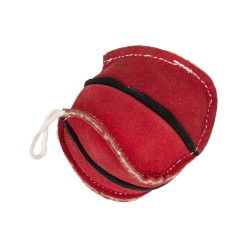 BARRY KING Zabawka dla psa piłka skórzana - czerwona