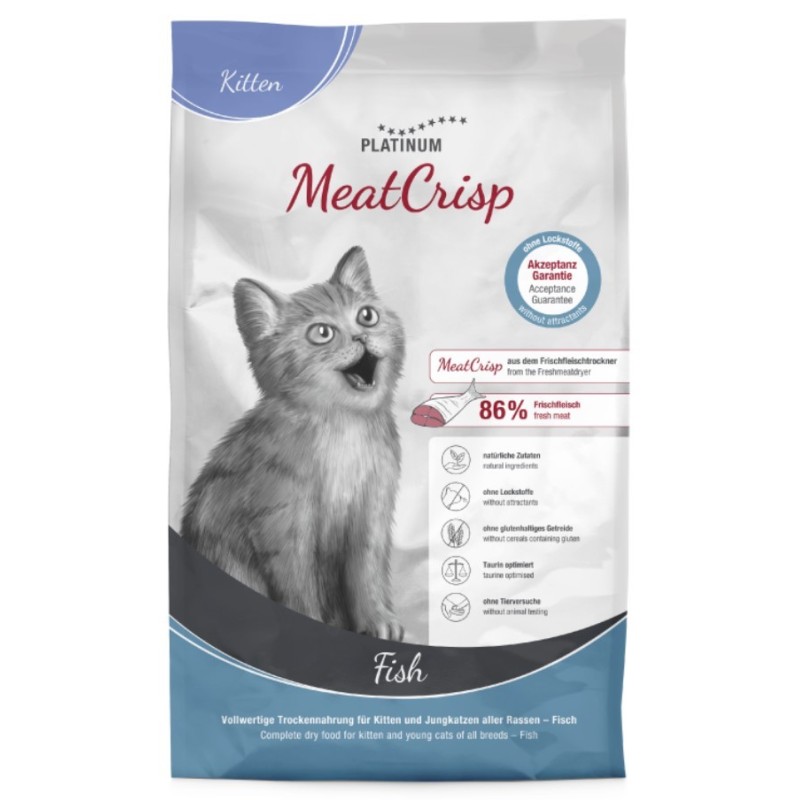 PLATINUM MeatCrisp Kitten Fish 1,5kg PROMO Krótki termin