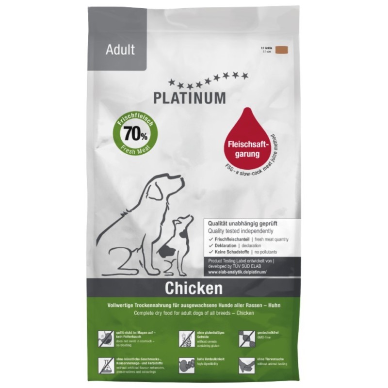 PLATINUM Adult Chicken 1,5kg PROMO Krótki termin