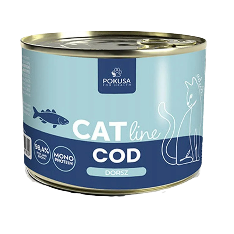 POKUSA CatLine karma mokra dla kotów dorosłych - dorsz 400g
