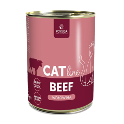 POKUSA CatLine karma mokra dla kotów dorosłych - wołowina 400g