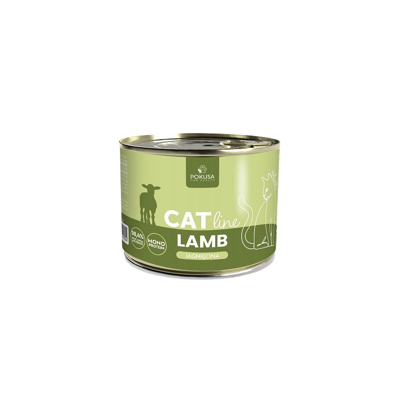 POKUSA CatLine karma mokra dla kotów dorosłych - jagnięcina 400g