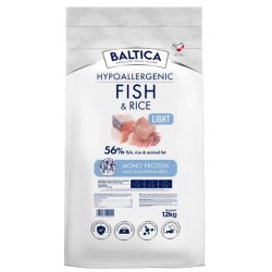 BALTICA NUTRACEUTIC Hypoallergenic Fish and Rice Light dla psów ras średnich M 12kg PROMO Krótki termin