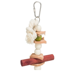 TRIXIE Sznur z koralikami dla papugi falistej i nimfy 28cm