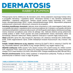 VETEXPERT Veterinary Diet Dermatosis Dog Rabbit and Pumpkin 400g