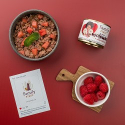 FAMILY FIRST Puszka dla psa Bogata w wołowinę z marchewką 200g