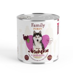 FAMILY FIRST Puszka dla psa Bogata w indyka z pietruszką 800g