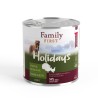 FAMILY FIRST HOLIDAYS Puszka dla psa Indyk/kurczak/marchew 800g
