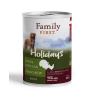 FAMILY FIRST HOLIDAYS Puszka dla psa Indyk/kurczak/marchew 400g