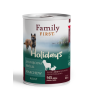 FAMILY FIRST HOLIDAYS Puszka dla psa Jagnięcina/królik/marchew 400g