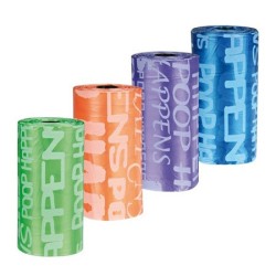 TRIXIE Worki na psie nieczystości z napisami M / 8 rolek po 20 sztuk