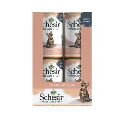 SCHESIR Kitten Care mokra karma dla kociąt kurczak z aloesem 140g