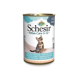SCHESIR Kitten Care mokra karma dla kociąt tuńczyk z aloesem 140g