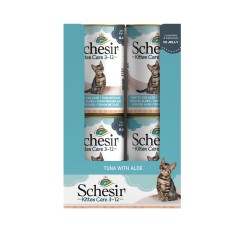 SCHESIR Kitten Care mokra karma dla kociąt tuńczyk z aloesem 140g