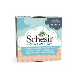 SCHESIR Kitten Care mokra karma dla kociąt tuńczyk z aloesem 85g