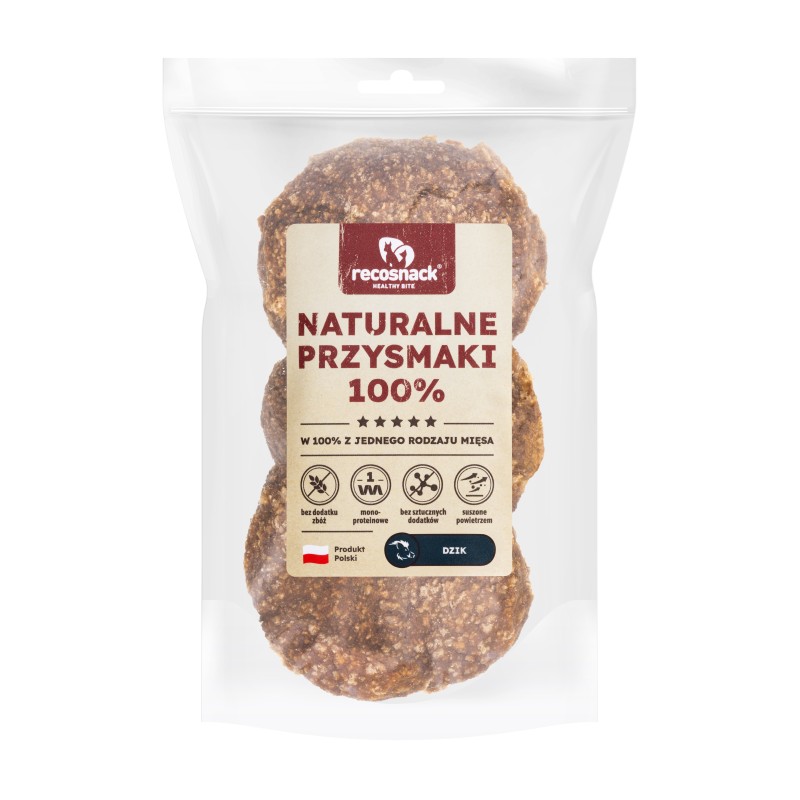 Recosnack BURGERY (śr.ok.8 cm) DZIK 500 g