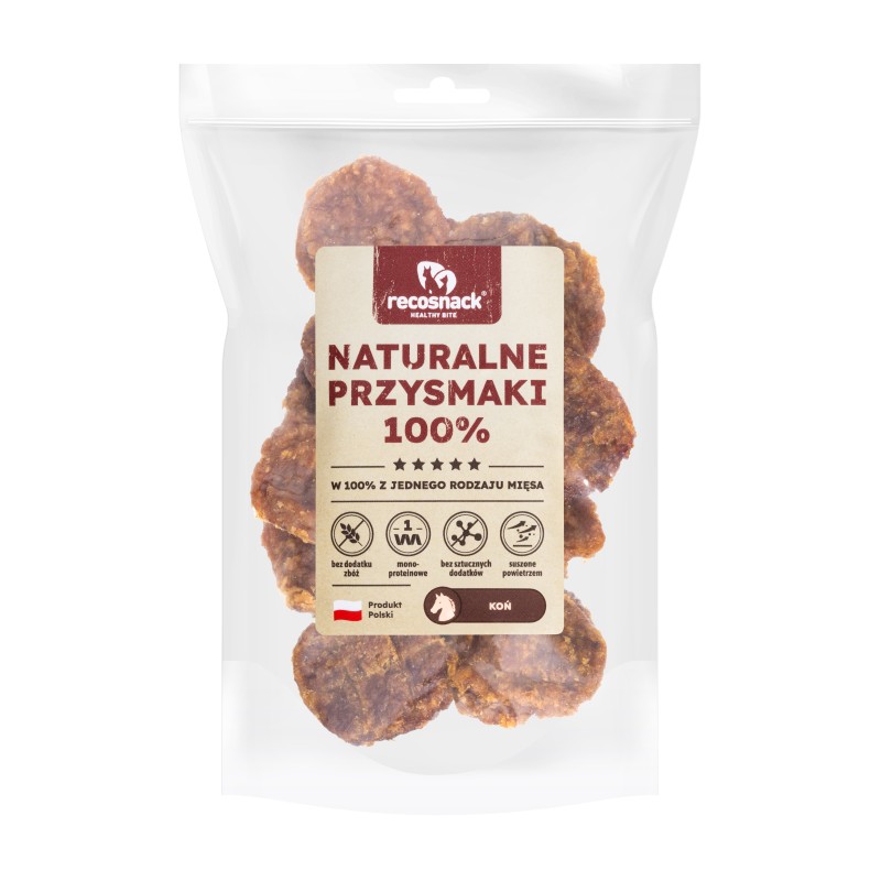 Recosnack BURGERY MINI (śr.ok.3 cm) KOŃ 100 g