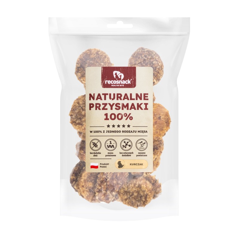 Recosnack BURGERY MINI (śr.ok.3 cm) KURCZAK 100 g