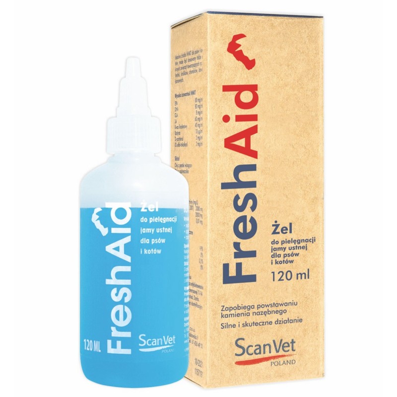 SCANVET FreshAid - Żel do pielęgnacji jamy ustnej 120ml