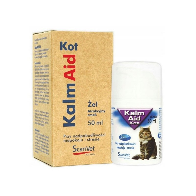 SCANVET KalmAid Kot - Na niepokój i stres 50ml PROMO Krótki termin