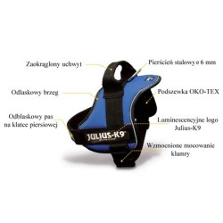 JULIUS-K9 Szelki dla psa - Limonkowe Mini/M