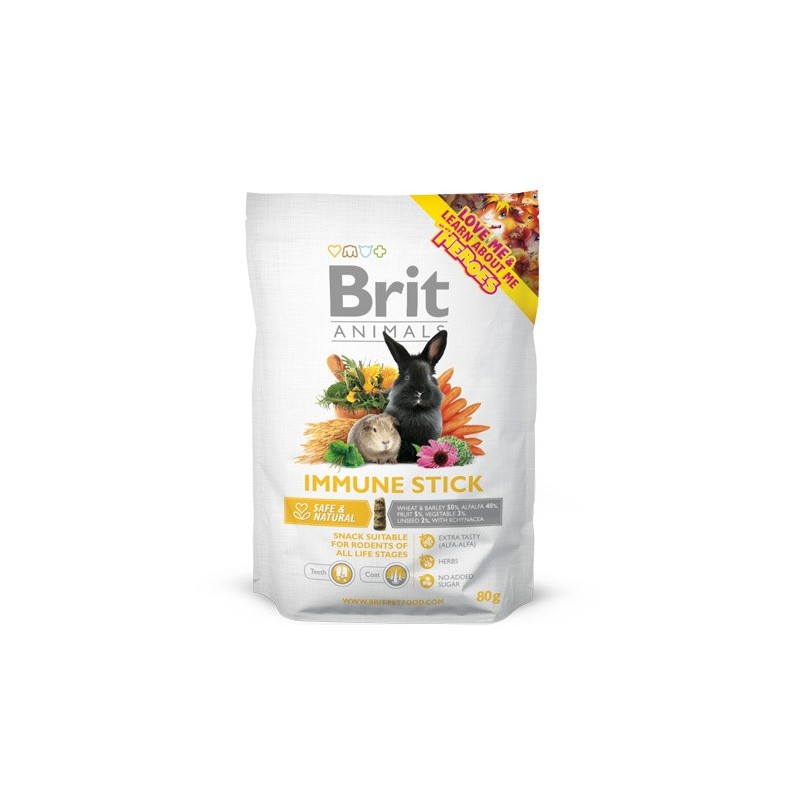 BRIT Animals Immune Snack Stick - dla królików i gryzoni 80g