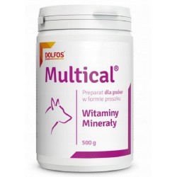 DOLFOS Multical - witaminowo-mineralny suplement diety dla psów 500g (proszek)