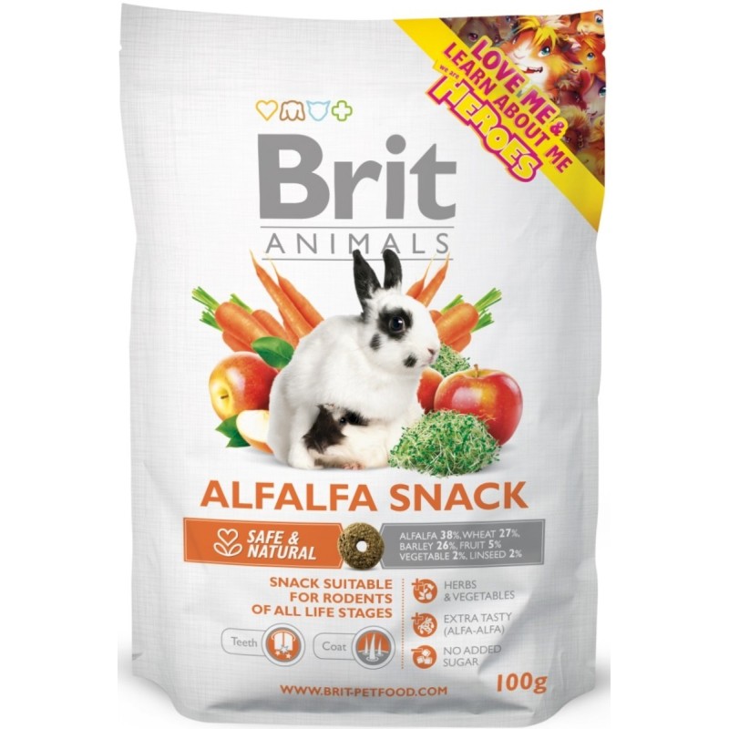 BRIT Animals Alfalfa Snack - dla królików i gryzoni 100g