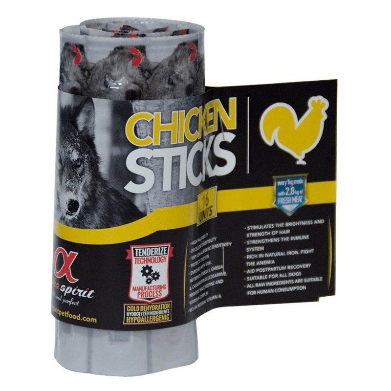 ALPHA SPIRIT Chicken Sticks - Paluszki w blistrach o smaku kurczaka 160g