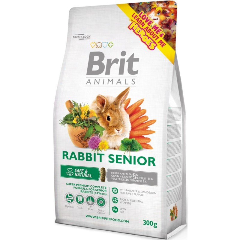 BRIT Animals Rabbit Senior Complete - dla królików 1,5 kg