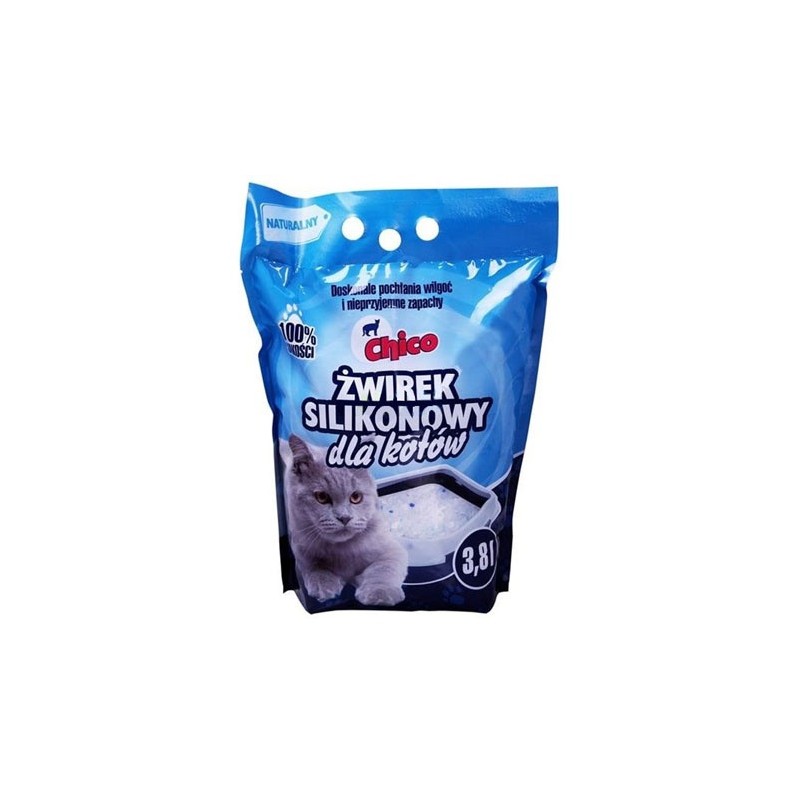CHICO Żwirek silikonowy - naturalny 3,8l 8x 3,8l