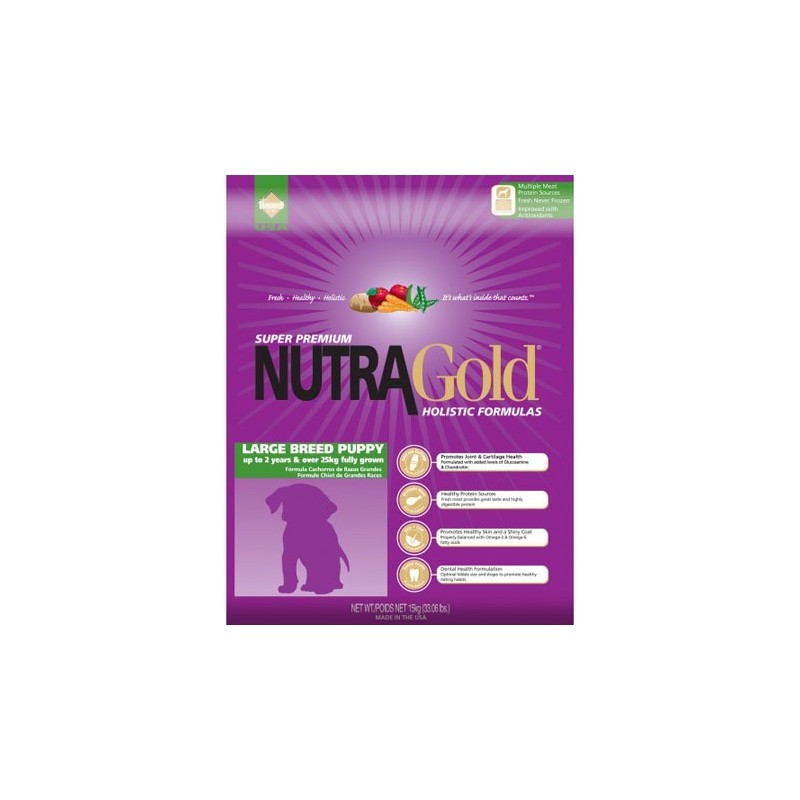 NUTRA GOLD Holistic Large Breed Puppy 2x 15kg