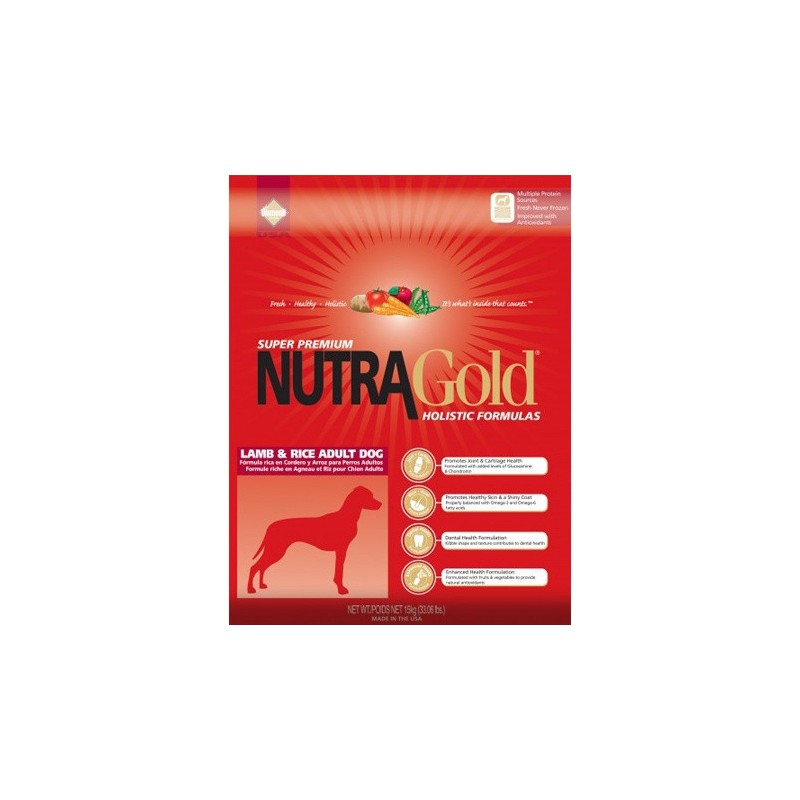 NUTRA GOLD Holistic Lamb & Rice Adult Dog 15 kg