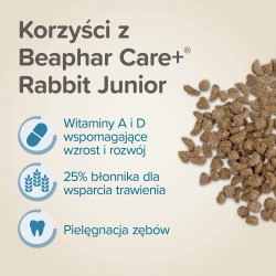 BEAPHAR Care+ Rabbit Junior - karma dla królika do 10. m-ca życia 1,5kg