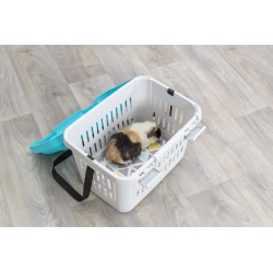 TRIXIE Transporter Midi-Capri - jasnoszary / niebieski