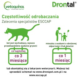 VETOQUINOL Drontal Cat 230 mg/20 mg - tabletki na odrobaczanie dla kotów do 8kg / 2 tabl.