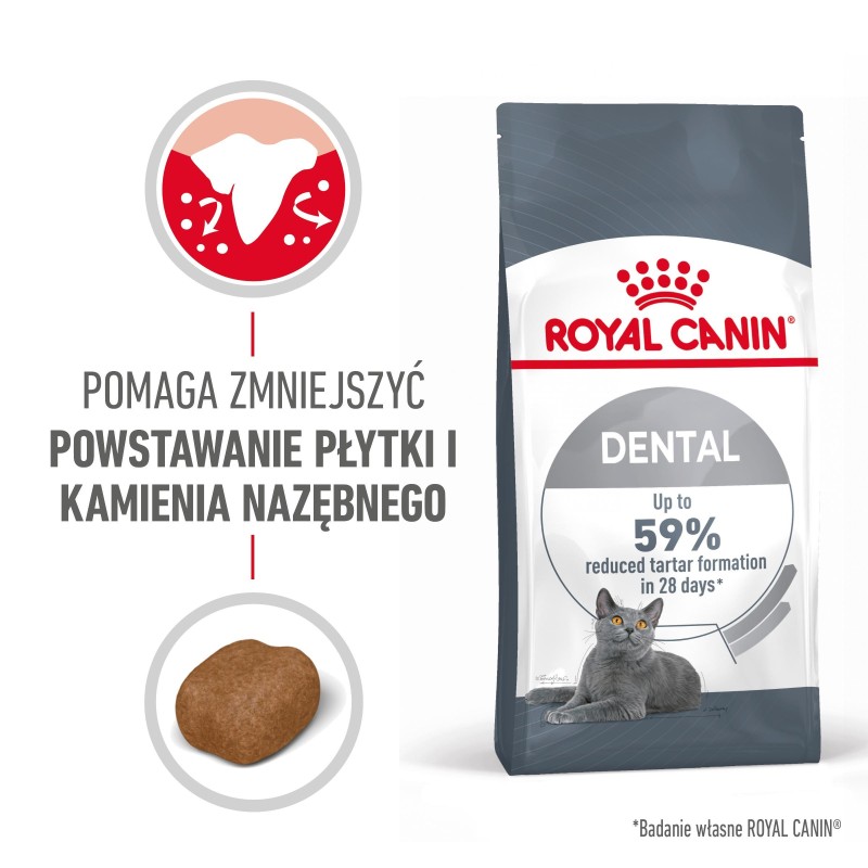 ROYAL CANIN Dental Care karma sucha dla kotów dorosłych, redukująca odkładanie kamienia nazębnego 400g