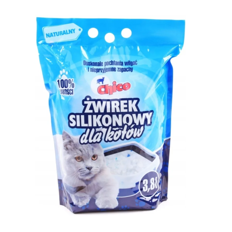 CHICO Żwirek silikonowy - naturalny 3,8l 16x 3,8l