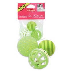 ZOLUX Zabawki dla kota - 3 piłki różne 4cm