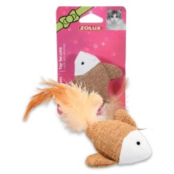 ZOLUX Zabawka dla kota - ryba z piórkiem 7,5cm