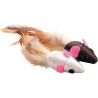 ZOLUX Podwójna zabawka dla kota - 2 myszy z piórkami 5cm