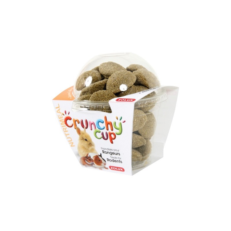 ZOLUX Crunchy Cup Candy - przysmaki dla gryzonia lucerna/pietruszka 200g