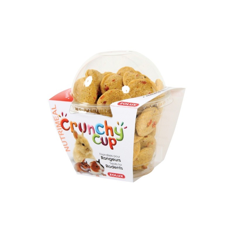 ZOLUX Crunchy Cup Candy - przysmaki dla gryzonia naturalne/z marchewką 200g