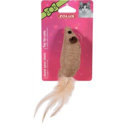 ZOLUX Zabawka dla kota - Mysz z piórkiem 4cm